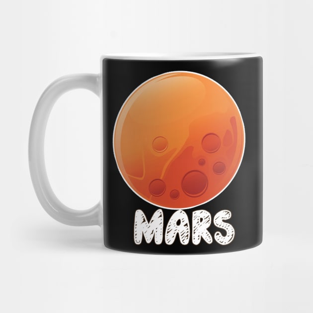 Mars T shirt planet T-shirts by hardworking